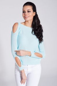 Sweter Damski Model F250 Sky Blue