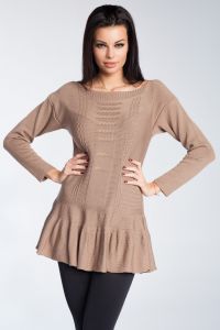 Sweter damski Model F247 Cappuccino