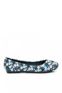 BALERINY FLOWER PRINT Niebieski