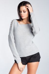 Sweter Damski Model F242 Grey