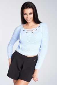 Sweter Damski Model F241 Sky Blue