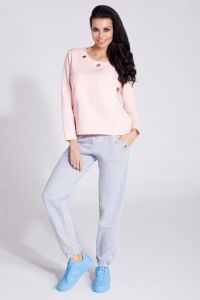 Bluza Damska Model F258 Powder Pink