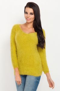 Sweter Damski Model F220 Jaskier Yellow