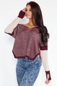 Sweter Damski Model F215 Bordo