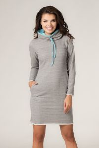 Sukienka Model Kaja 4 Grey/Blue