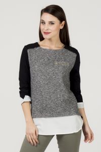 Sweter Model 470414 Grey-Black