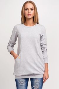 Bluza Damska Model M255 Grey Melange